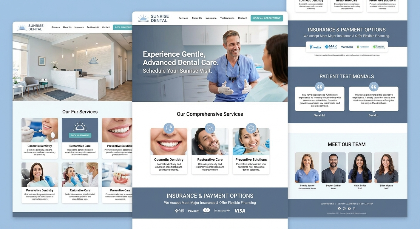 Example dental website