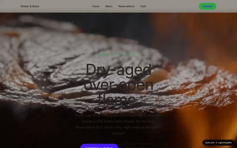 Ember & Bone — AI-generated luxury steakhouse website